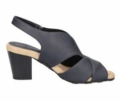 Best Pirce 🌟 Women's Easy Street Annetta Slingback 👗 Dress 🩴 Sandals Navy 🧨