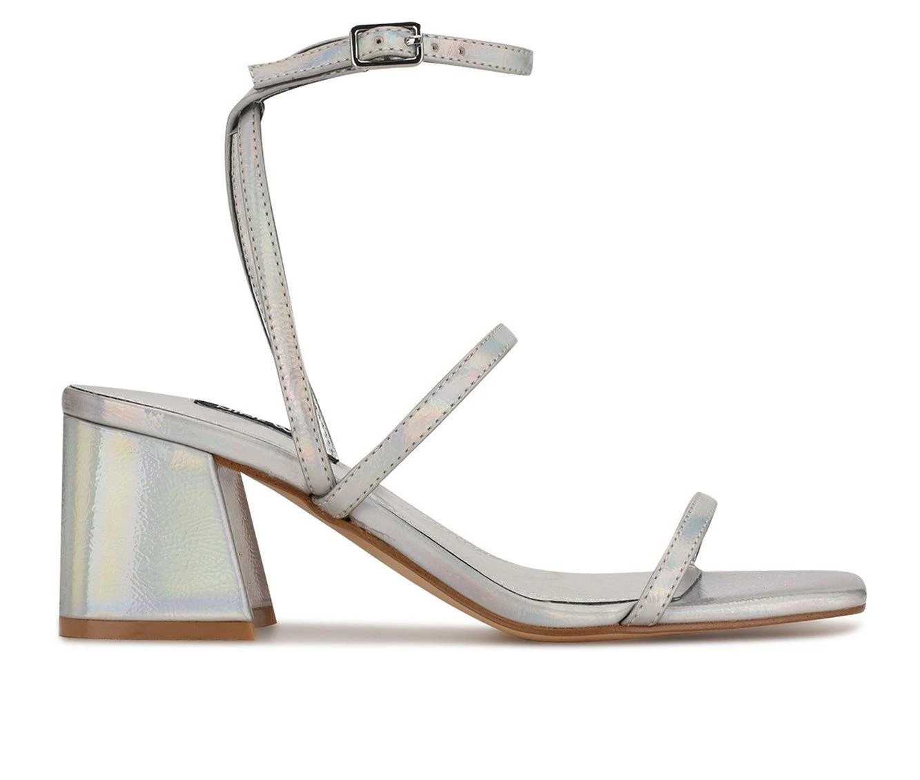 Budget π€© Women's Nine West Gali π Dress π©΄ Sandals Irides Silver β