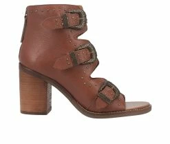 Coupon 🌟 Women's Dingo Boot Ziggy Western 🩴 Sandal Booties Tan 🎉