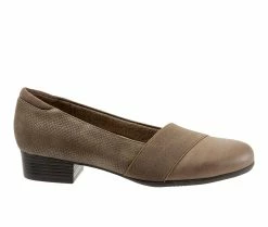 Discount ⌛ Women's Trotters Melinda Pumps Dark Taupe 😉