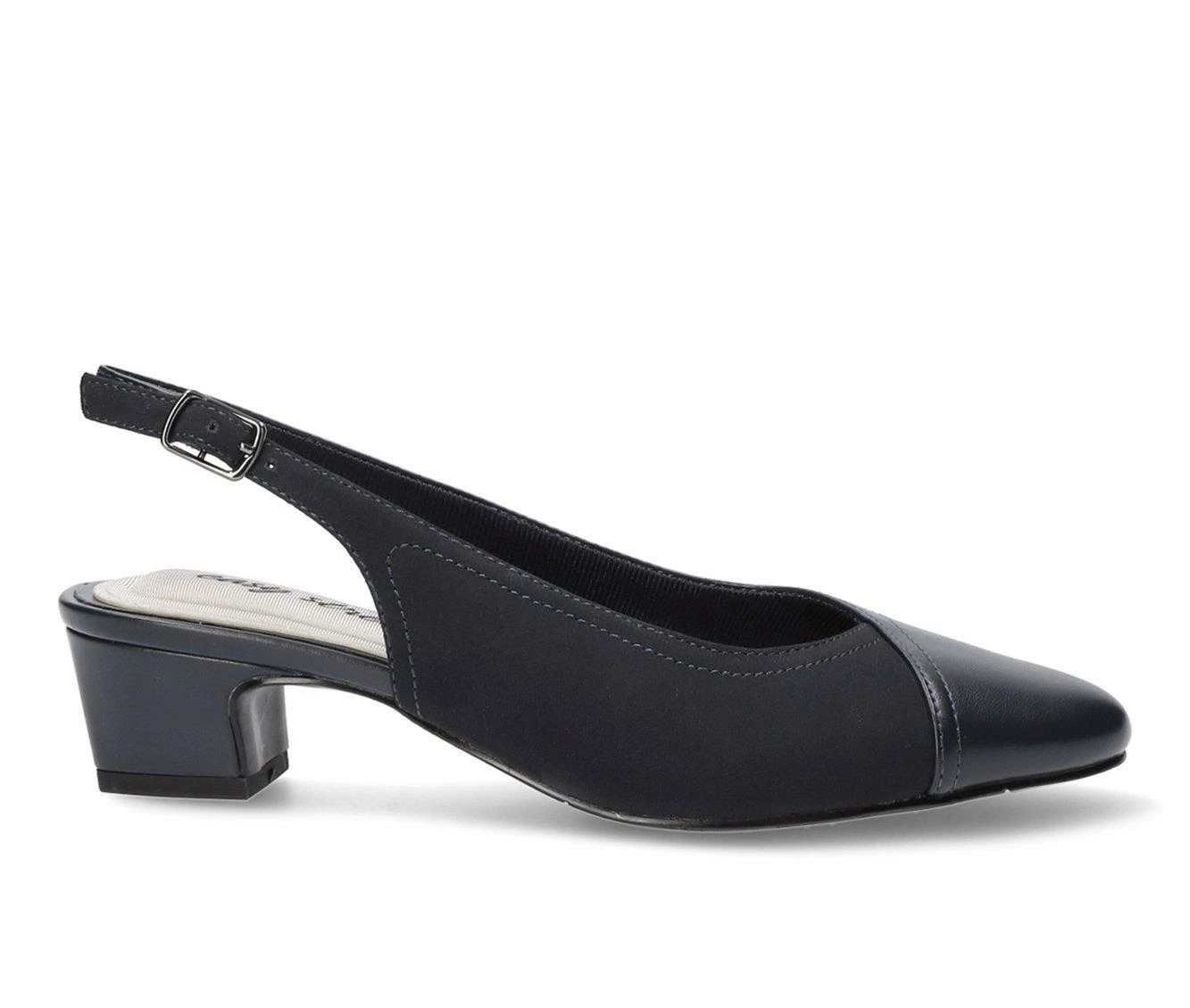 Outlet 👏 Women's Easy Street Pratt Slingback Pumps Navy 😀 3 Outlet 👏 Women's Easy Street Pratt Slingback Pumps Navy 😀