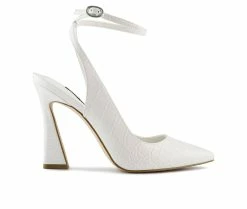 Flash Sale ๐ Women's Nine West Tabita Pumps Ivory Croco ๐
