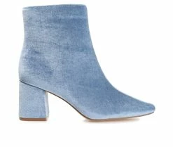 Hot Sale βοΈ Women's Journee Collection Hazara Heeled Booties Blue π