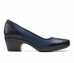 New 🥰 Women's Clarks Emily Alexa Pumps Navy ❤️