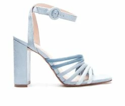 Cheapest 🔥 Women's Chinese Laundry Jonah 👗 Dress 🩴 Sandals Blue Multi ❤️