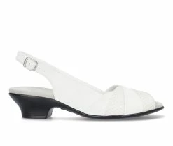 Top 10 😀 Women's Easy Street Ensley Slingback 👠 Heels White 🥰