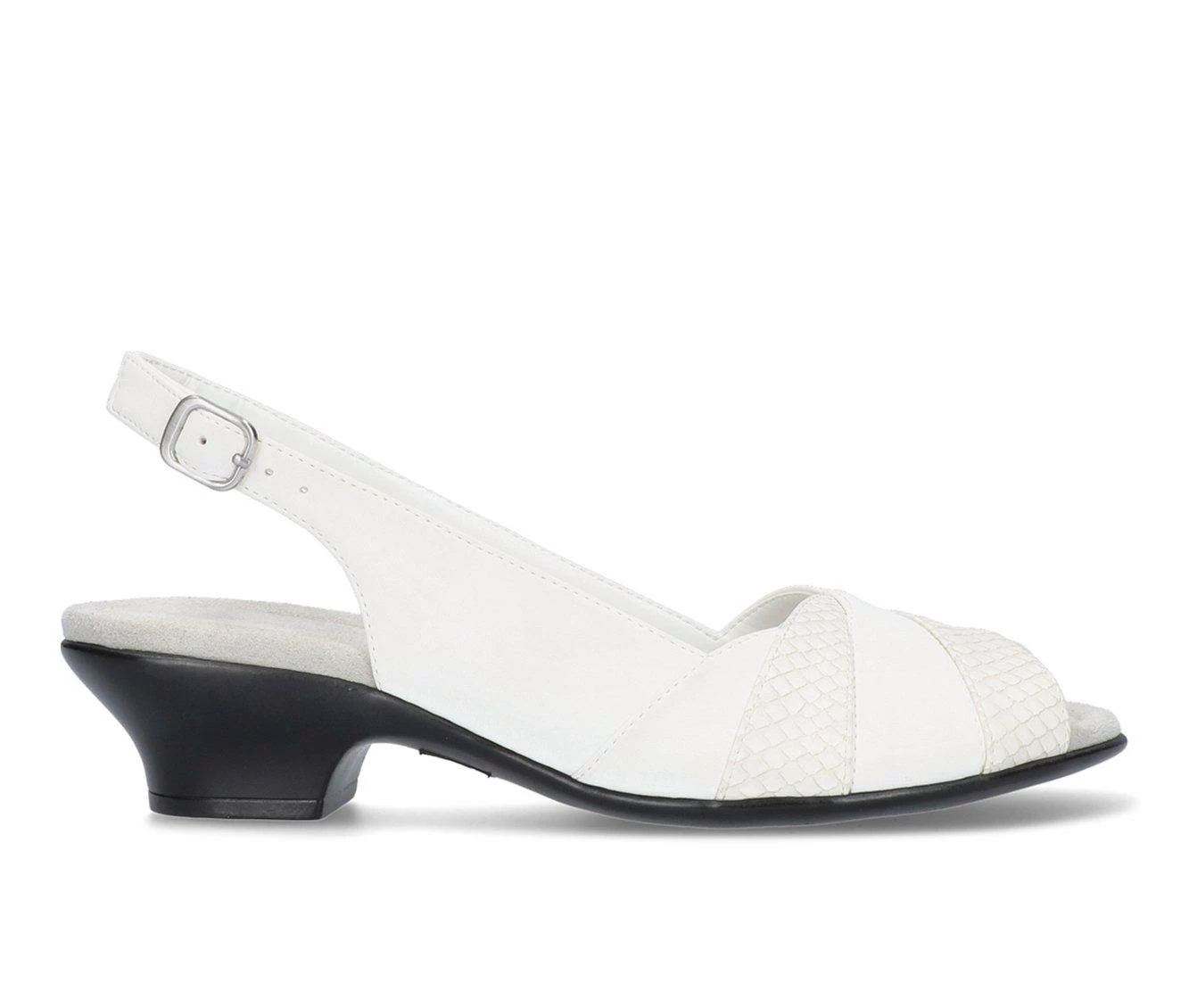 Top 10 π Women's Easy Street Ensley Slingback π Heels White π₯°
