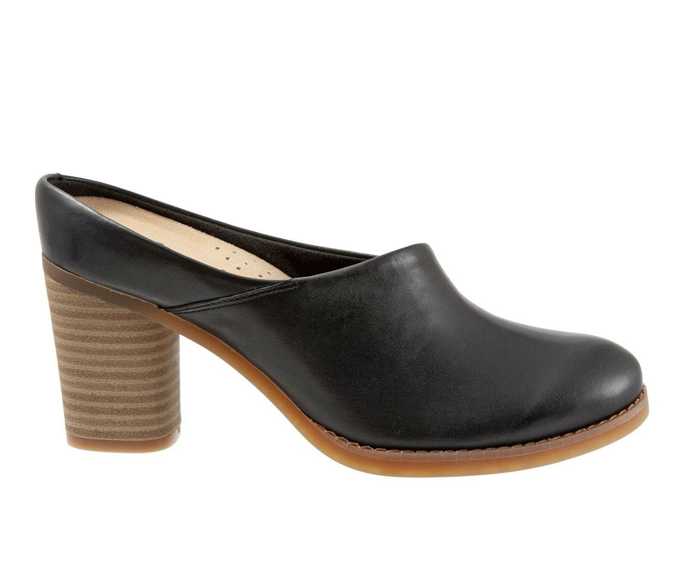 Best Pirce โ Women's Softwalk Keya Mule ๐ Heels Black ๐ฅฐ