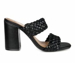 Outlet ❤️ Women's Journee Collection Melissa 👗 Dress 🩴 Sandals Black 😉