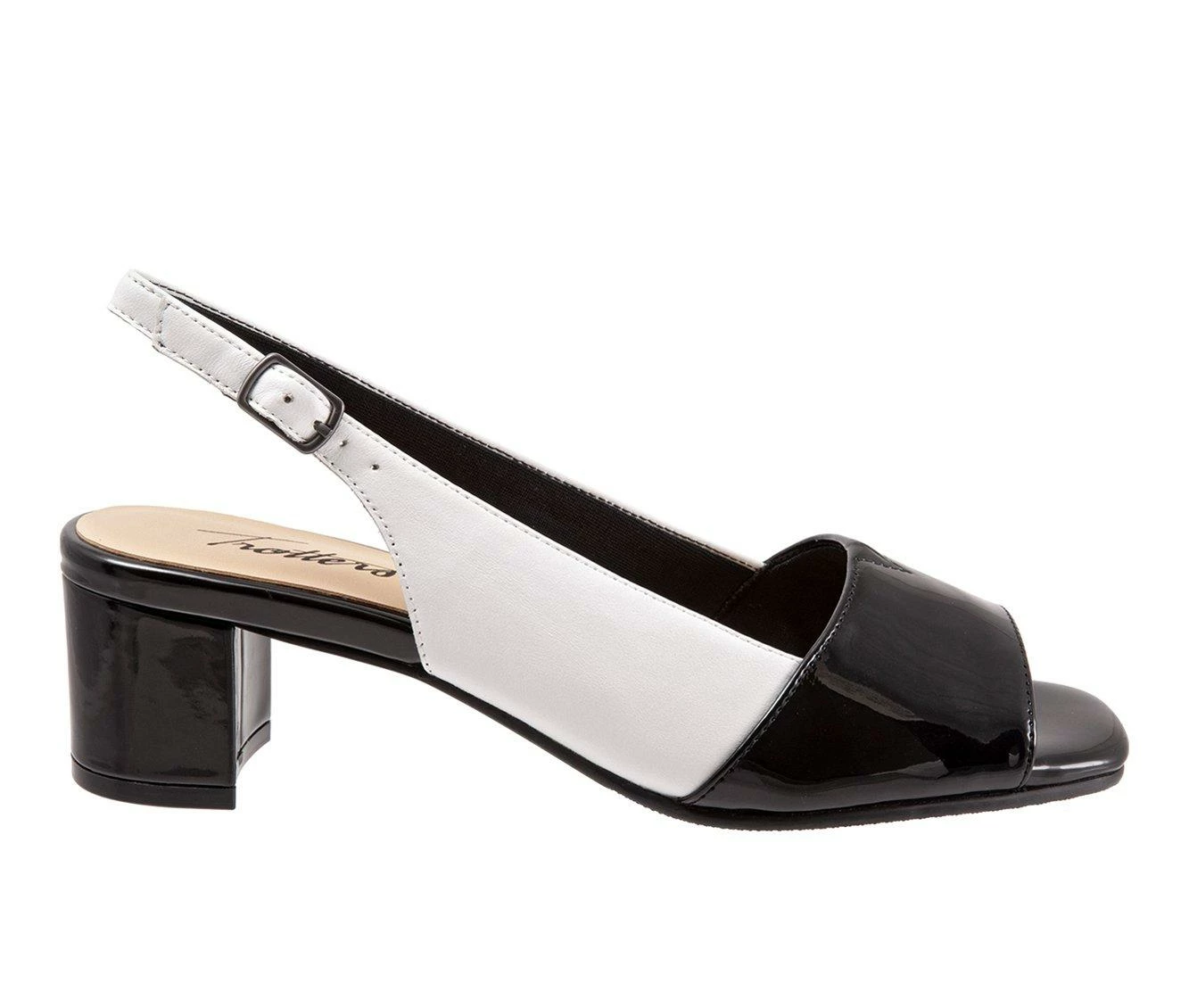 Hot Sale ๐ Women's Trotters Monique ๐ Dress ๐ฉด Sandals White/Black ๐ - Image 2