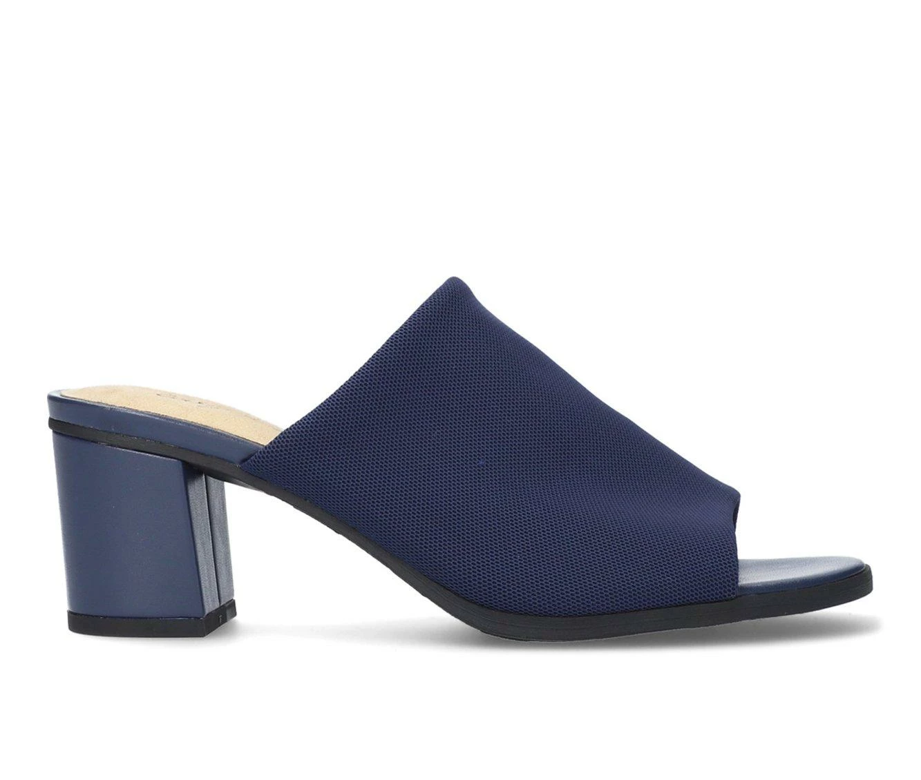 Best deal π― Women's Easy Street Carmella π Dress Mules Navy Strech π - Image 2