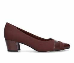 Best Sale π Women's Easy Street Elle Pumps Burgundy Suede π