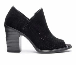 Best Sale 🌟 Women's Dirty Laundry Aida Peep Toe Booties Black ✔️