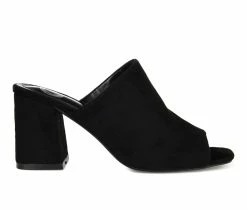 Cheap ✔️ Women's Journee Collection Adelaide Mule 👠 Heels Black ✨