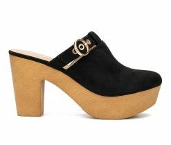Best reviews of 🌟 Women's New York And Company Nyomi Platform Clogs Black 😍
