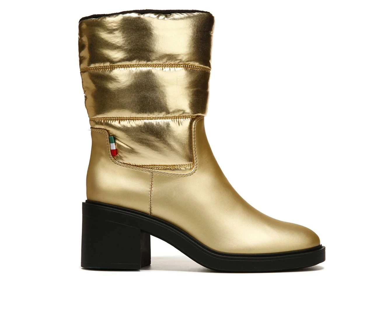 Hot Sale ⭐ Women's Franco Sarto Snow Heeled Booties Gold ⭐ - Image 2