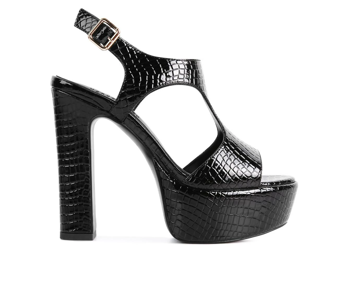 Promo π Women's Rag & Co Croft Platform π Dress π©΄ Sandals Black π₯°