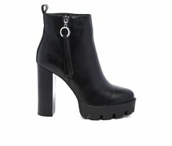 New ⭐ Women's Rag & Co Mis Heeled Booties Black 🔔
