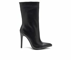 Budget 🎁 Women's Rag & Co Margen Heeled Booties Black ⌛