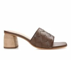 Brand new 🌟 Women's Journee Signature Kellee 👗 Dress 🩴 Sandals Brown 😀