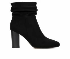 Coupon π Women's New York And Company Sandy Heeled Booties Black π