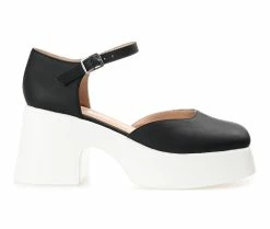 New 😉 Women's Journee Collection Lizza Pumps Black 😀