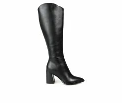 Hot Sale 🌟 Women's Journee Signature Laila-WC Heeled Knee High 🥾 Boots Black 🤩
