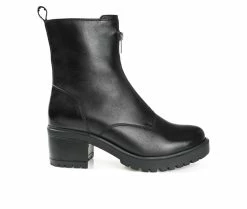 Promo 😍 Women's Journee Signature Norrah Heeled Booties Black ⌛