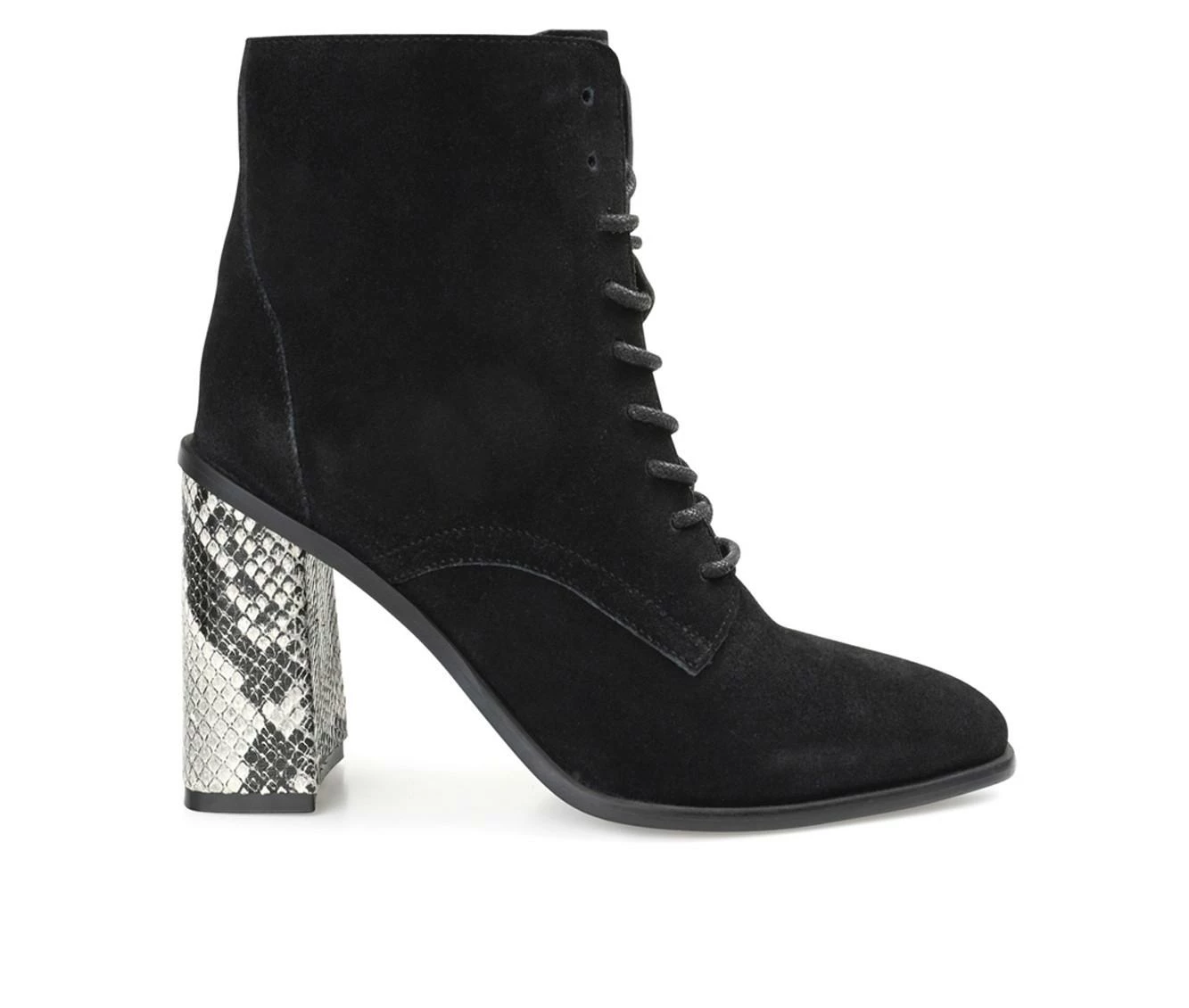 Wholesale π Women's Journee Signature Edda Heeled Lace Up Booties Black π€©