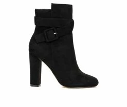 Flash Sale π Women's New York And Company Luella Heeled Booties Black π