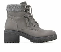 Brand new ❤️ Women's Cliffs By White Mountain Balance Lace Up Booties Grey/Nubuck 🎁