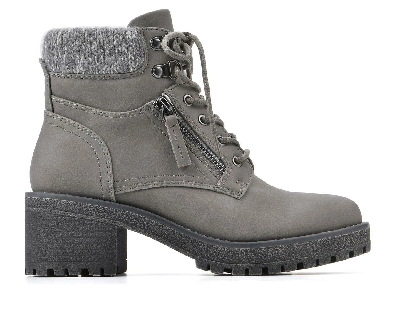 Brand new β€οΈ Women's Cliffs By White Mountain Balance Lace Up Booties Grey/Nubuck π - Image 2
