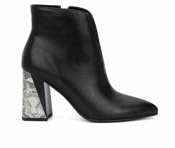 Discount 😀 Women's Torgeis Lailah Heeled Booties Black 👍