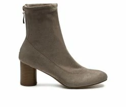 Promo 🎁 Women's London Rag Emerson Heeled Booties Taupe 👍