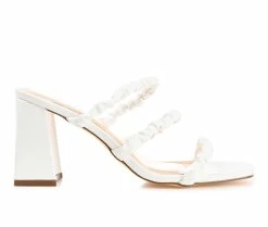 Best deal ✨ Women's Journee Collection Reagaan 👗 Dress 🩴 Sandals White 🌟