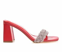 Cheap 🤩 Women's Journee Collection Sashaa 👗 Dress 🩴 Sandals Red 🎁