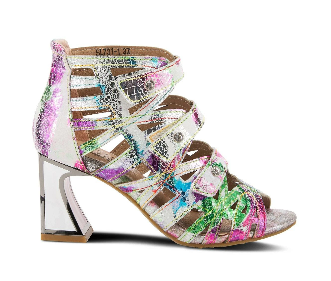 New π Women's L'Artiste Society π Dress π©΄ Sandals White Multi π