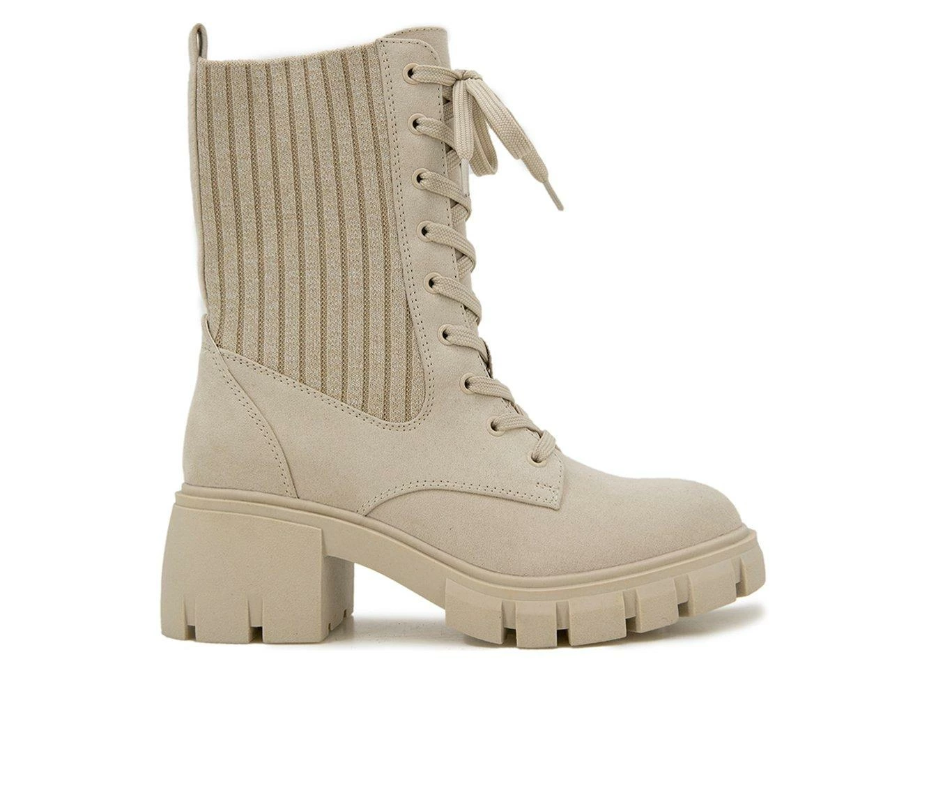 Flash Sale βοΈ Women's Esprit Autumn Block Heel Combat Booties Buff π