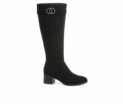Flash Sale ⭐ Women's LifeStride Darling Wide Calf Knee High 🥾 Boots Black 🔔