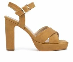 Top 10 🔥 Women's New York And Company Adalia Platform 👗 Dress 🩴 Sandals Tan 😍