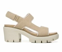 Outlet 🥰 Women's Dr. Scholls Almost There Platform 🩴 Sandals Sand 😍