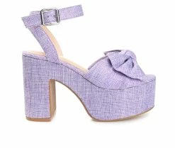 Top 10 ✨ Women's Journee Collection Zenni 👗 Dress 🩴 Sandals Purple 🤩