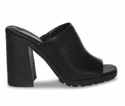 Cheapest 😀 Women's Cool Planet By Steve Madd Newberry Sustainable Heeled Mules Black 😀