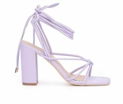 Best deal 🌟 Women's New York And Company Dena 👗 Dress 🩴 Sandals Lavender 🥰