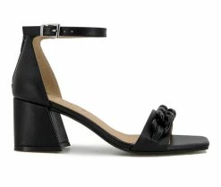 Best Pirce ⌛ Women's Esprit Jessa Heeled 👗 Dress 🩴 Sandals Black 🎁
