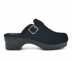 Buy 🔔 Women's White Mountain BeHold Clogs Black Suede 👏