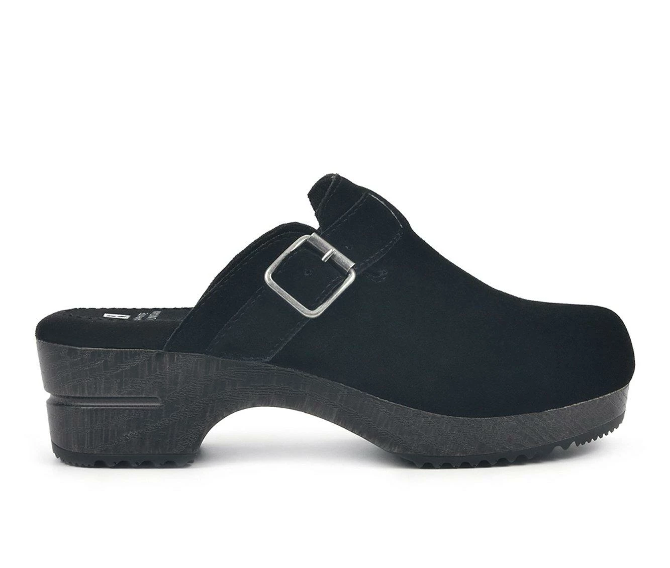 Buy ๐ Women's White Mountain BeHold Clogs Black Suede ๐ - Image 2