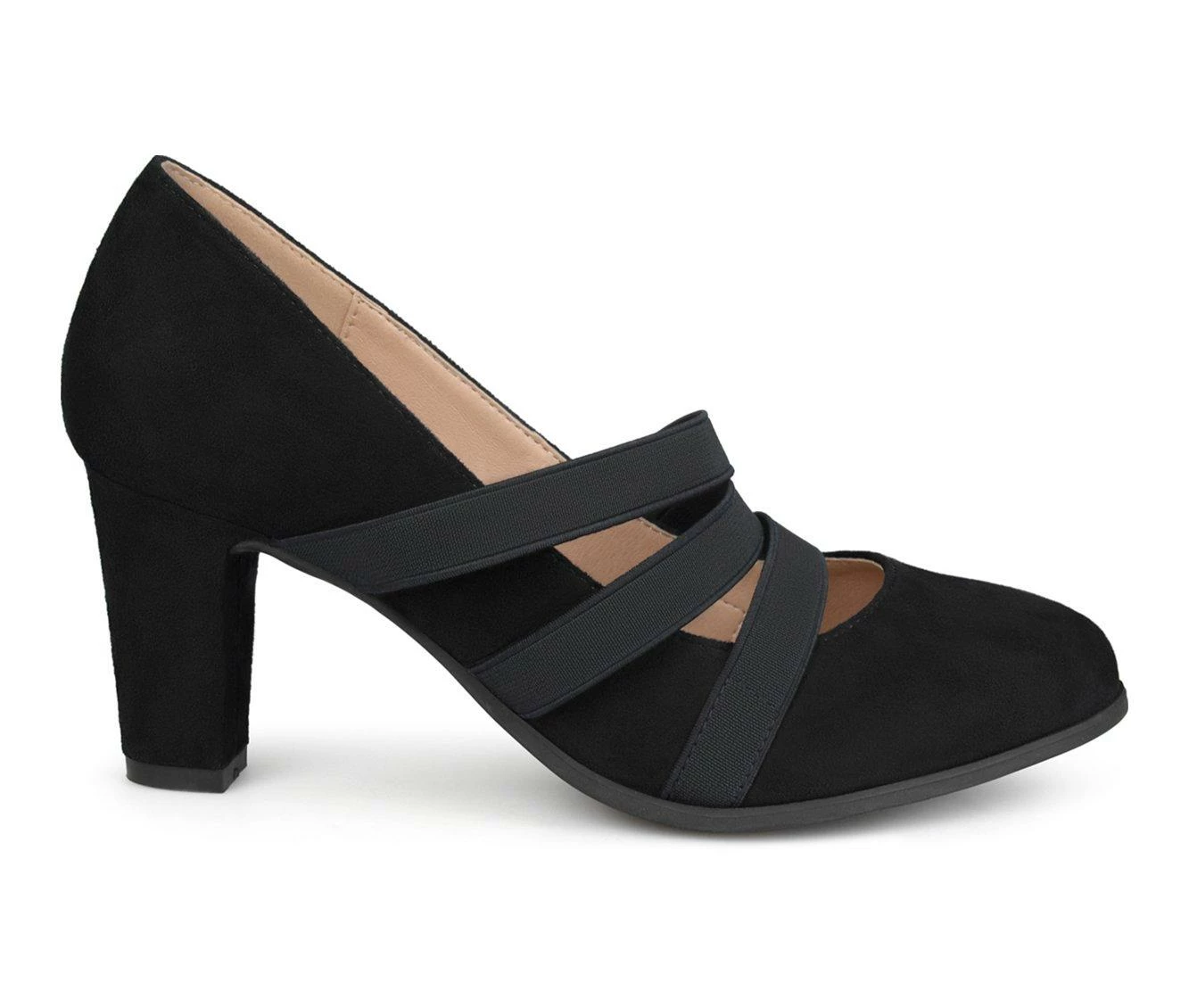 Wholesale π― Women's Journee Collection Loren Pumps Black Wide β¨ - Image 2