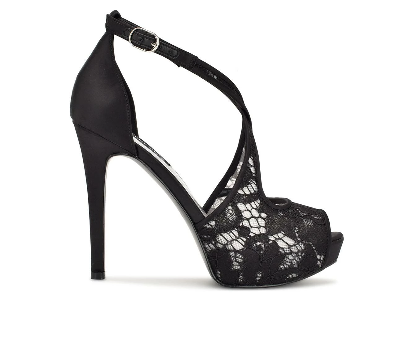 Outlet βοΈ Women's Nine West Hanya π Dress π©΄ Sandals Black/Clear β¨ - Image 2