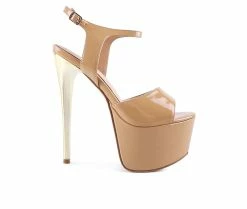 Best deal 😀 Women's London Rag Bewitch 👗 Dress 🩴 Sandals Latte ✨